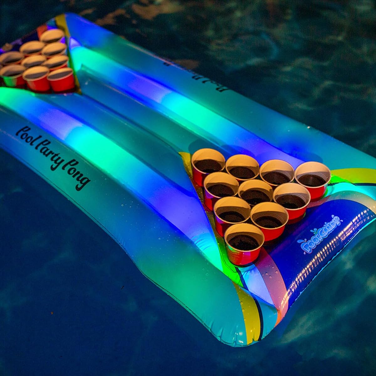 Poolcandy Inflatable Pool Party Pong Illumination LED