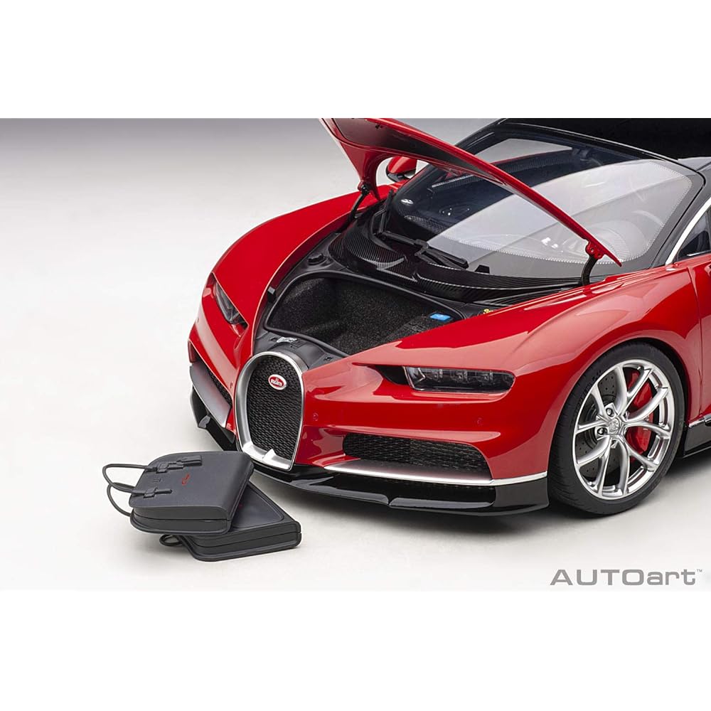 AUTOart 1/12 Bugatti Chiron 2017 Red/Black Finished Product 12113