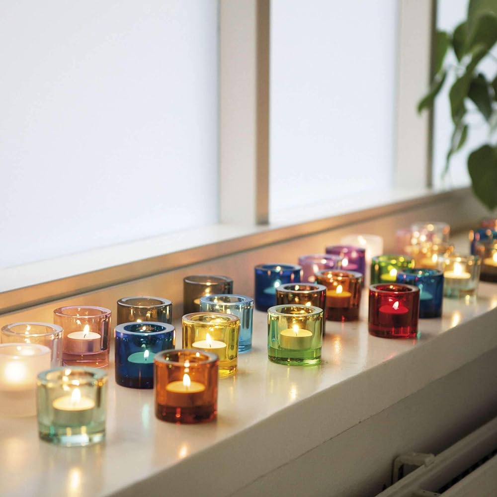 [Regular Imported Product] Iittala Millet Candle Holder Cranberry 1014352