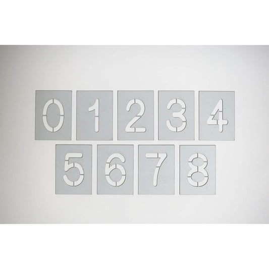 Parking lot number numbers, round gothic, imprinting board, stencil, spray board, imprinting plate, marking, spray number (H280mm)