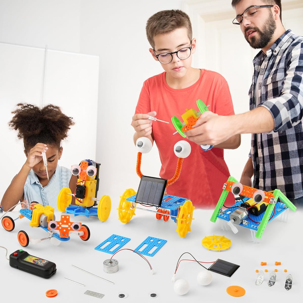 Robotics STEM Kit for Kids 8-12 Electric Robot Building Kit Science Project Activities