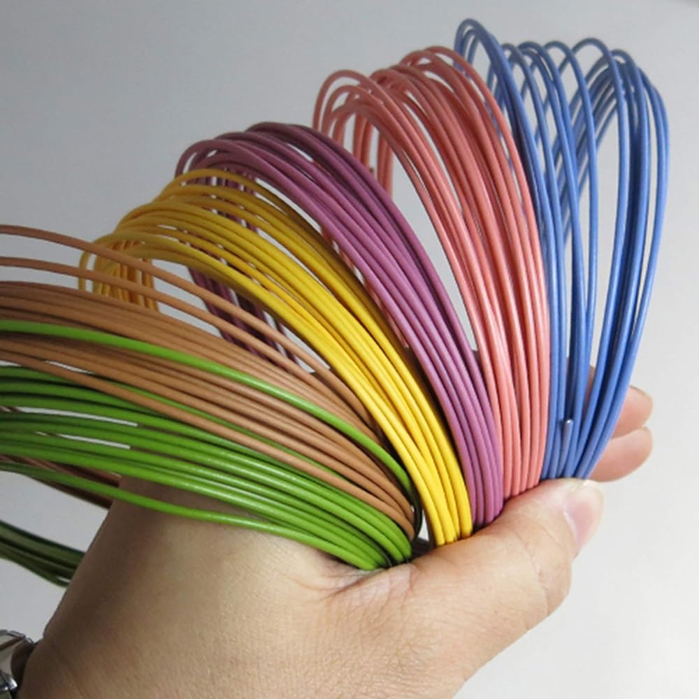 Nipponkasen (Color Wire) Stubborn 6 Color Pack Flower (Red, Peach, Golden, Mulberry Tea, Nightingale, Bellflower) [Annealed Wire/Vinyl Chloride] [Wire Diameter] 1.6mm x [Length] 5m (6 volumes ) 22316701