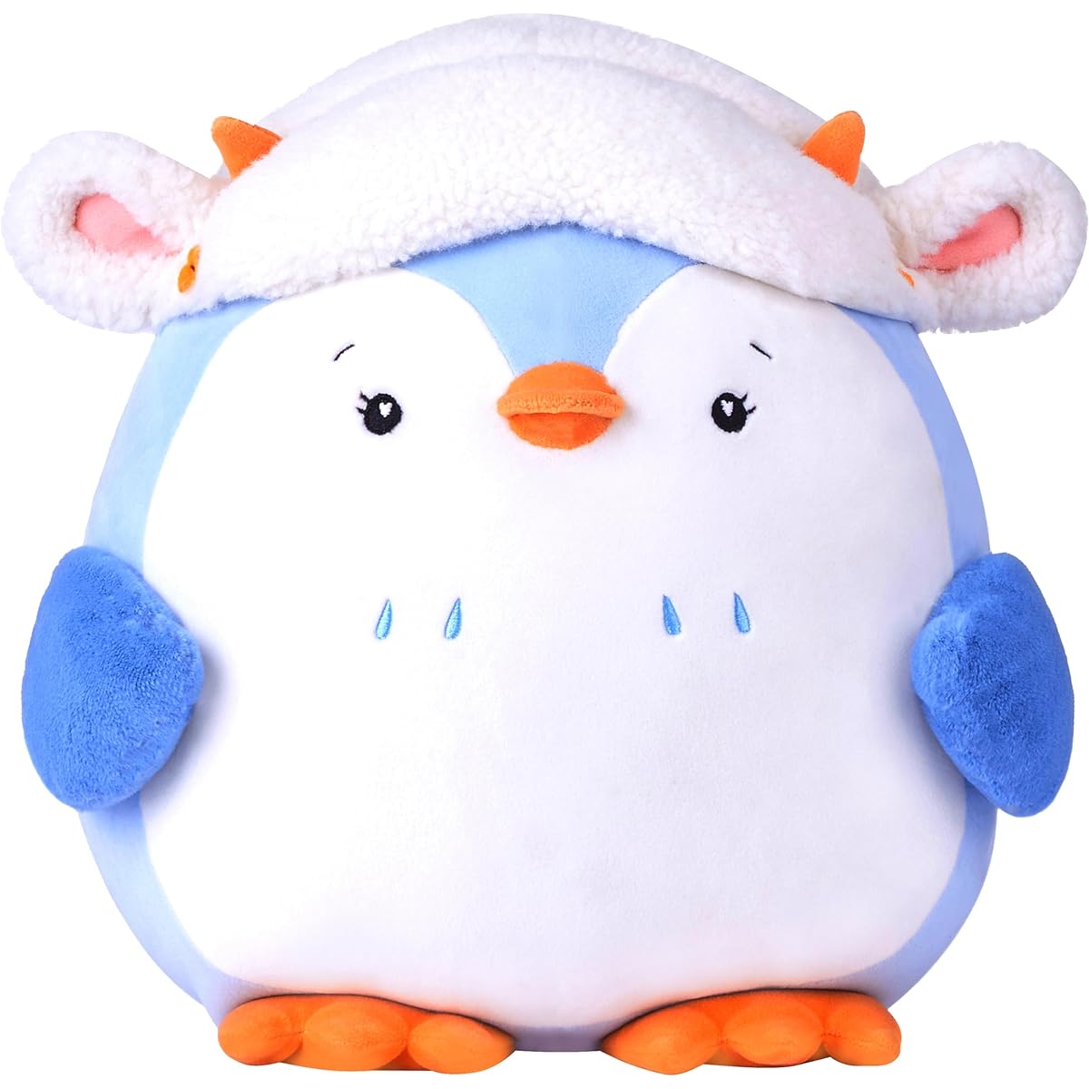 PLAYNICS Large Penguin Stuffed Animal Toy Big Size Cute Soft Toy 12 Inch Fat Cute Cuddly Adorable Stuffed Animal for Kids Girls Boys Girlfriend (Penguin)