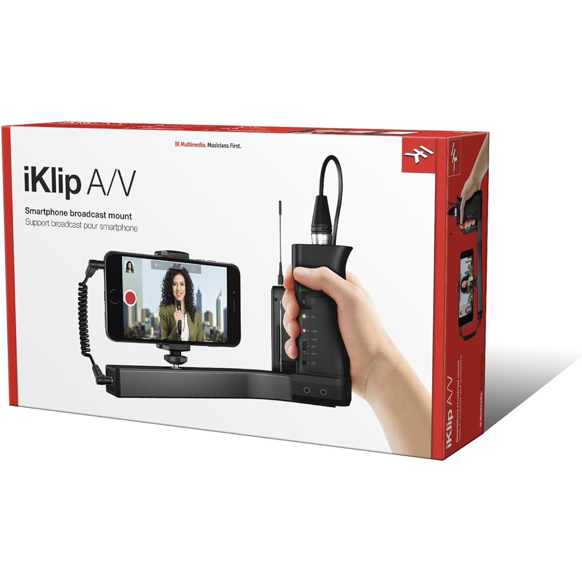 IK Multimedia iKlip A/V video shooting smartphone grip [domestic genuine product]