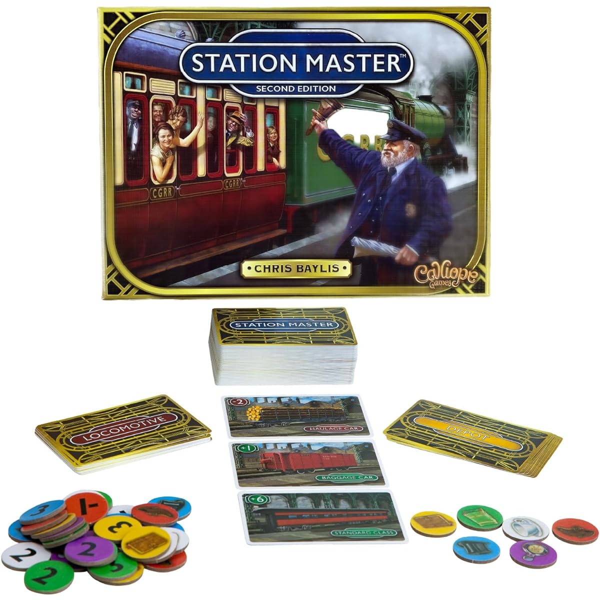 Calliope Station Master Game for 2-6 Players Family Game for Fast-Paced Game Night Fun