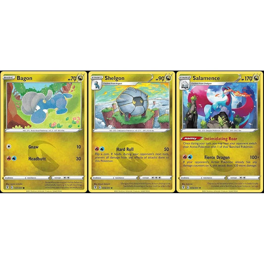 Salamence 109/203 - Evolving Sky - Foil - Evolving Pokemon Card Lot - Dragon