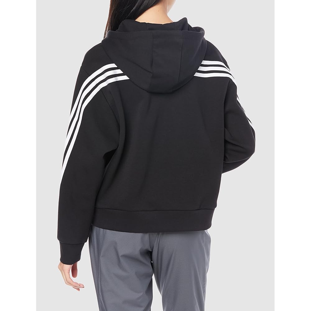 [Adidas] Sweatshirt Hoodie Future Icon 3 Stripes Full Zip Hoodie EAW41 Women's