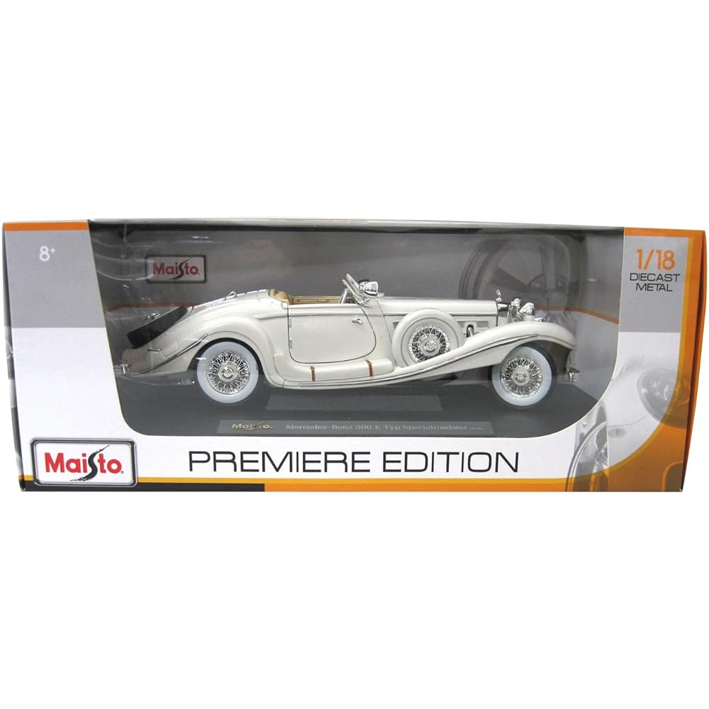 Maisto Premier Sea Edition 1:18 Series PE 1936 Mercedes 500K White 200-089