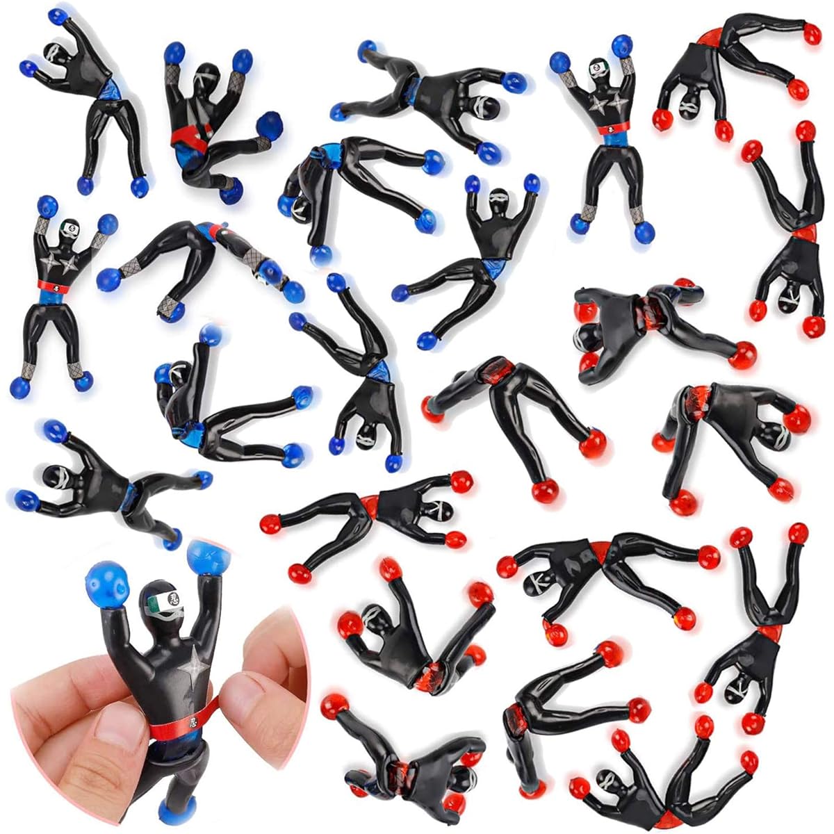 Liberty Imports Self Adhesive Stretch Wall Climber Window Crawler Climbing for Men Party Favors Tricky Novelty Toys for Kids Bulk Pack 666B-1