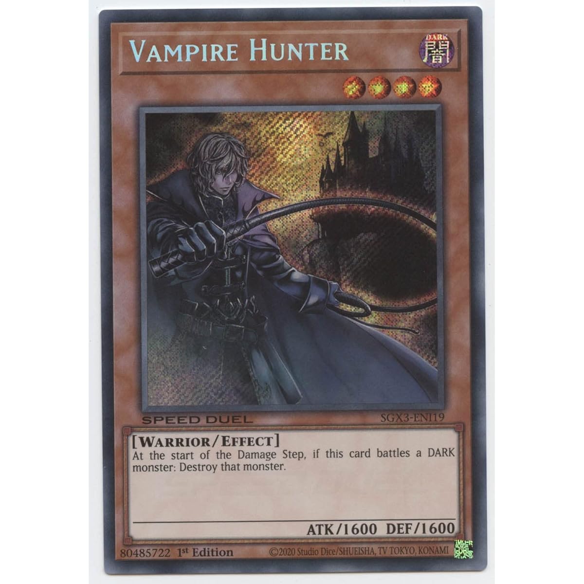 Vampire Hunter SGX3-ENI19 Secret Rare 1st Edition