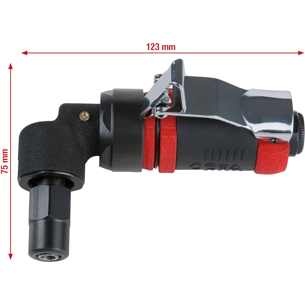 KS TOOLS SlimPOWER mini-pneumatic angled die grinder 19.000 revolutions per minute SlimPOWER mini-pneumatic angled die grinder 19.000 r.p.m. 515.5035