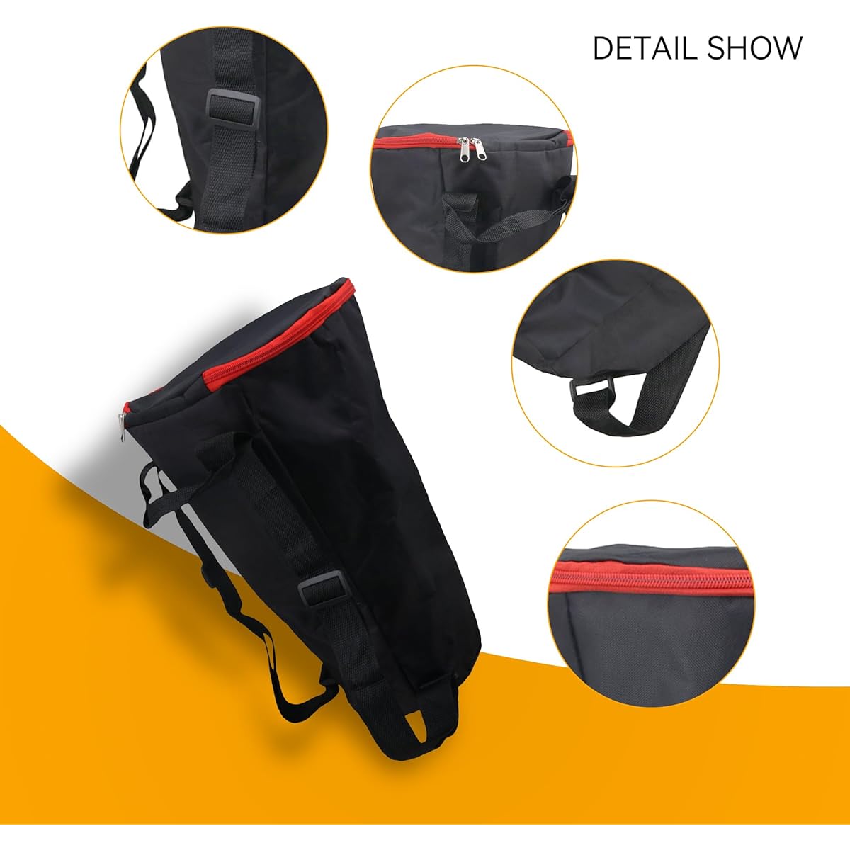 Nylon Waterproof Djembe Drum Carry Case Gig Bag for 12" African Drums