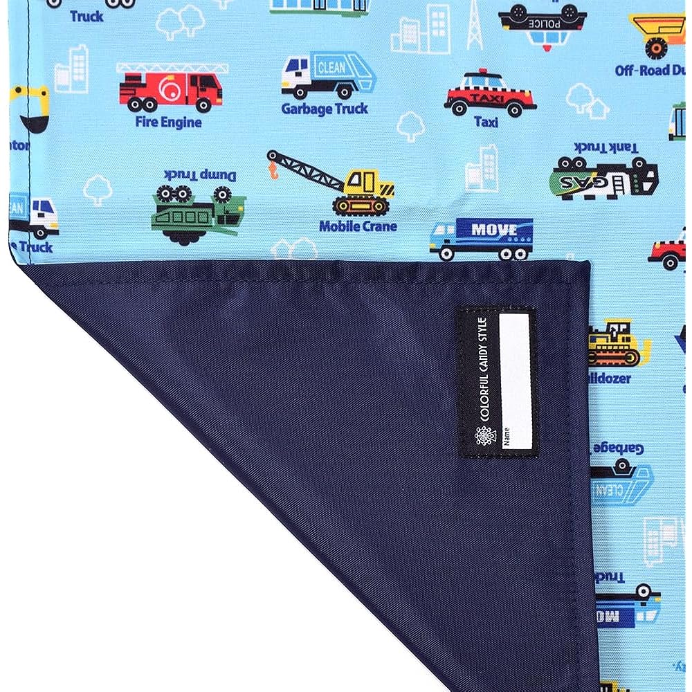 COLORFUL CANDY STYLE Leisure Sheet, Water Repellent, Lightweight Type, Car that works at full throttle, Water Repellent, Lightweight, Stain Resistant, Wrinkle Prevention, For Children, Compact, For Excursions, Sports Days, Boys, NM400800