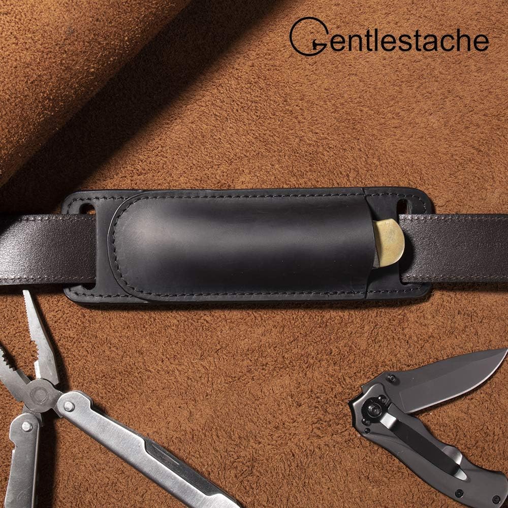 GENTLESTACHE Folding Knife Case Leather Belt Wear Petty Knife Sheath Knife Sheath Opinel Case Leather Knife Cover Bonn Knife Holder