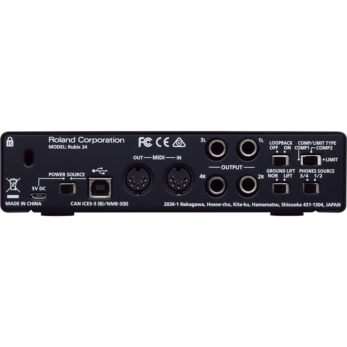 [Dynamic microphone + table stand included] Roland audio interface Rubix 24 home recording set