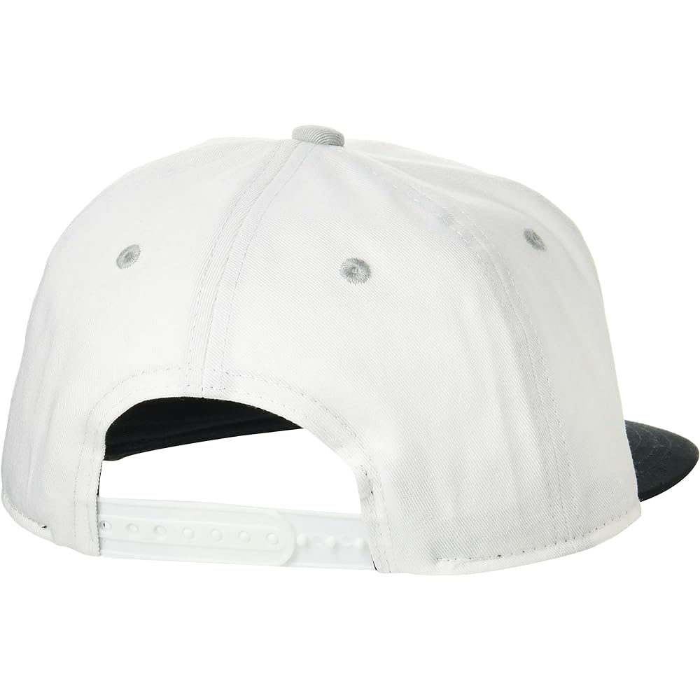 GEECRACK Hook Logo Snapback Cap White Black.