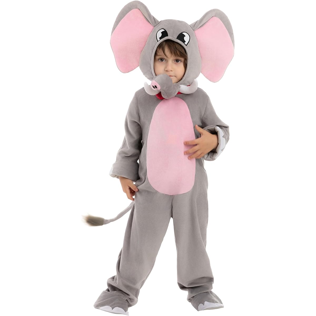 Spooktacular Creations Kids Uni Sweet Elephant Costume for Kids Toddlers Halloween Dress Up Animal Themed Parties