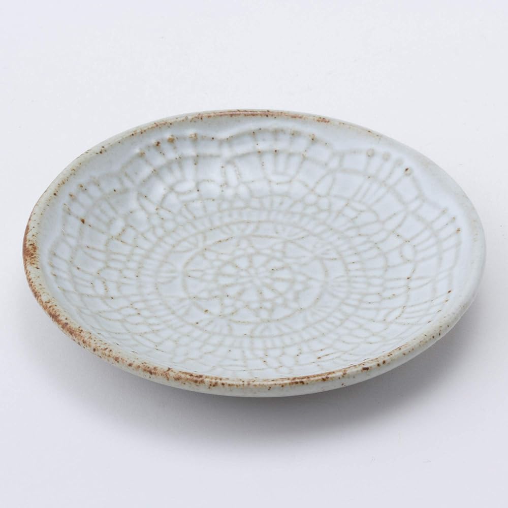 Hasami ware "Doily" plate (S) diameter 9.5cm, set of 5 46257