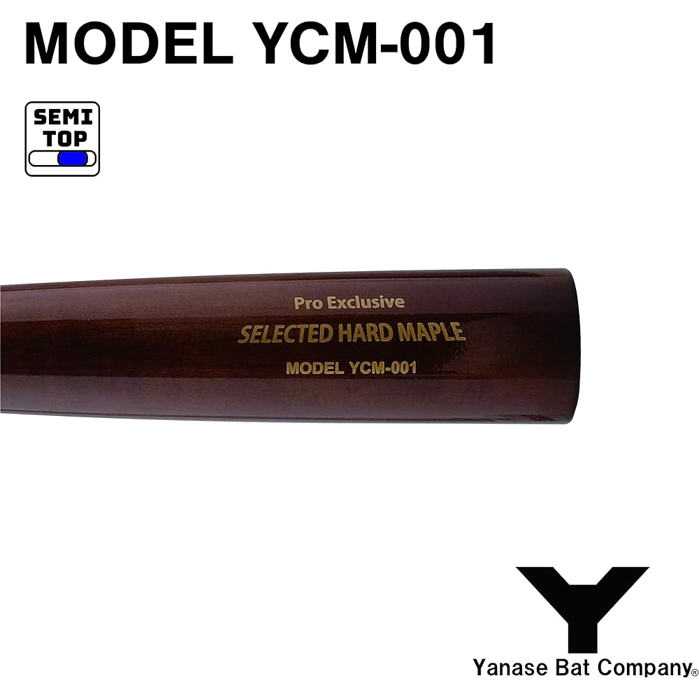 Yanase Y Bat Hard Wooden Bat North American Hard Maple Semi-Top Balance Pro Exclusive YCM-001 yan18fw woodbat