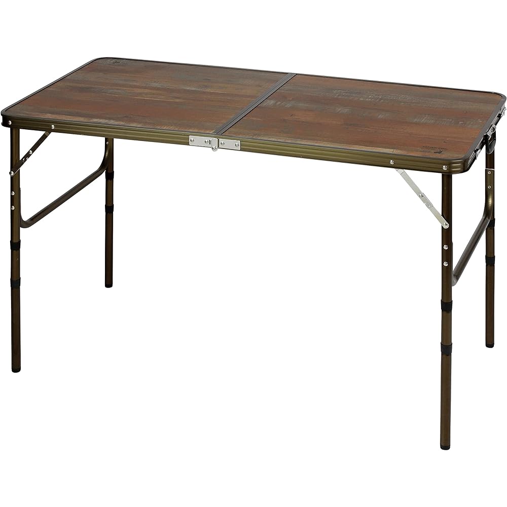 CAPTAIN STAG Outdoor Table Folding Table [90 x 45 cm (for 2 to 4 people)] [120 x 60 (for 4 to 6 people)] Adjustable in 4 height levels Aluminum Bistro UC-571/UC- 572