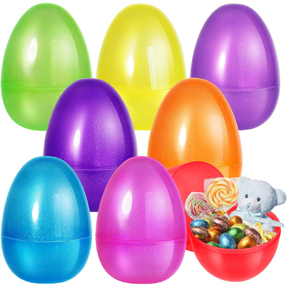 Shemira 6 Jumbo Easter Eggs 10"