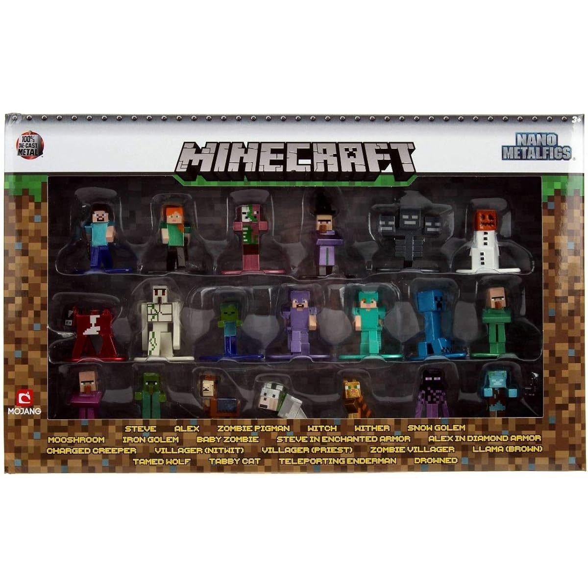 Jada Toys Nano Metalfigs Minecraft Die-Cast Jada Toys Nano Metalfigs Minecraft Diecast Figure 2cm x 20 [Parallel Import]