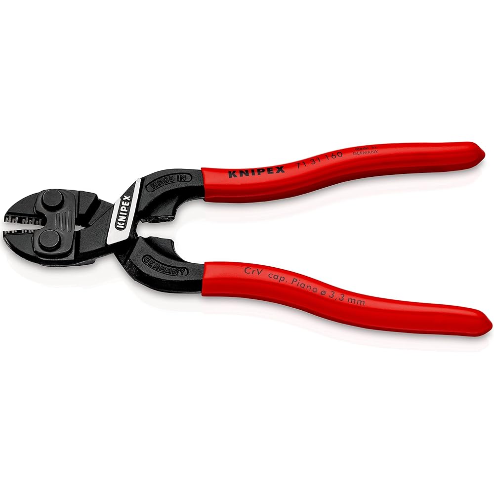 KNIPEX KNIPEX 7131-160SB Small clipper with recess