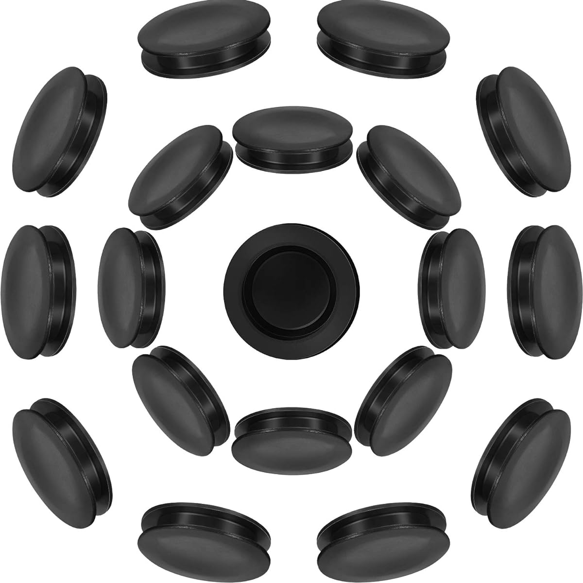 Piggy Bank Plugs 20pcs Pig Piggy Bank Stopper Cover Black Rubber Round Plugs