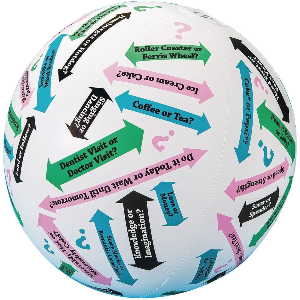 S & S Worldwide 19053 Toss 'n Talk-About This or That Ball