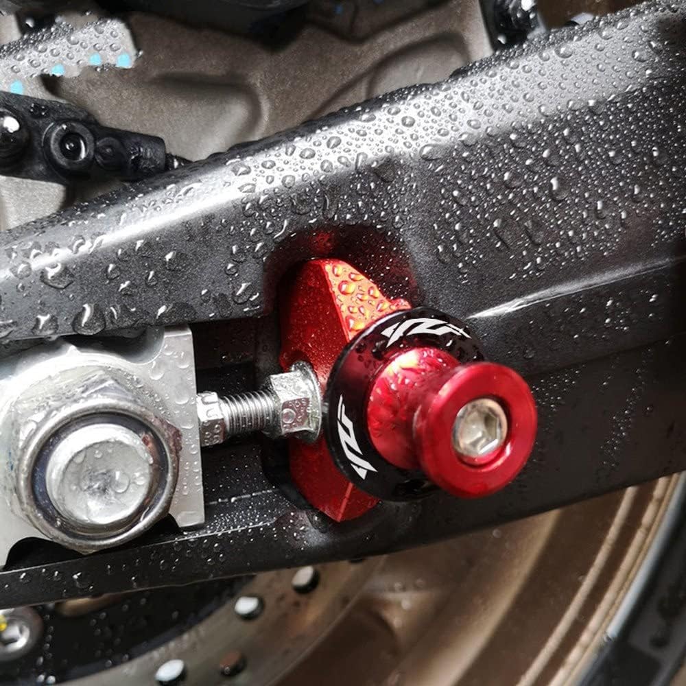 Motorcycle Swingarm Bobbin Spool 6mm Motorcycle Swingarm Spool Slider Stand Screw CNC Aluminum For Yamaha For YZFR1 1999-2018 2006 2007 2008 2009 2010 (Color : Green)
