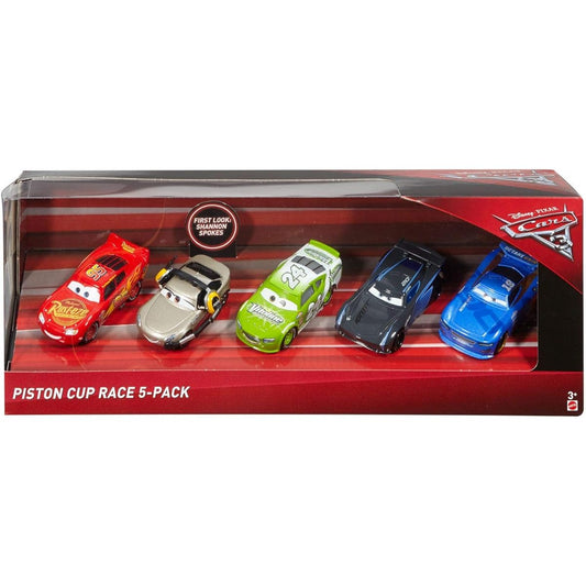OAD Mattel 1:55 Diecast Mini Car Piston Cup Race 5 Pack (Shannon Spokes & Lightning McQueen & Jackson Storm & Brick Yardley & Daniel Swarbs) / MATTEL 2017 CARS 3 PISTON CUP RACE 5PACK [Parallel Import] Disney Pixar Disney PIXAR Character Car Latest Movie