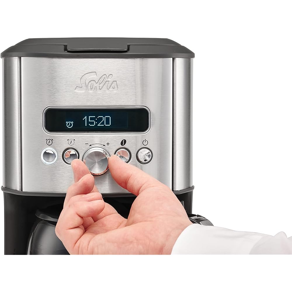 Solis Aroma Brewer 18 cup drip coffee maker silver SK1021