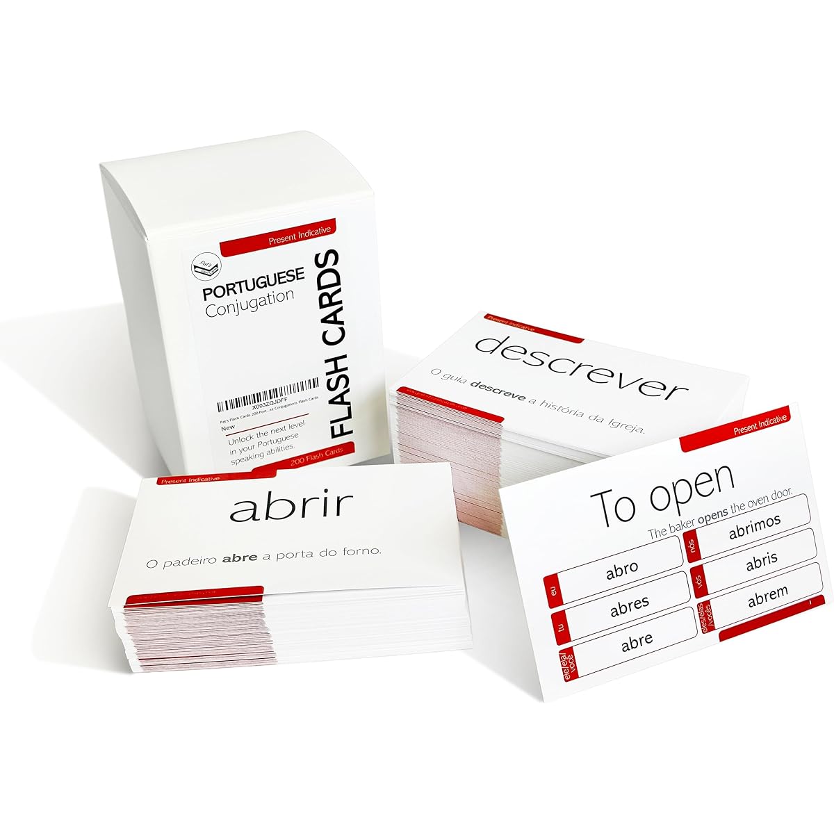 Pat's Flash Cards 200 Portuguese Conjugation Flash Cards