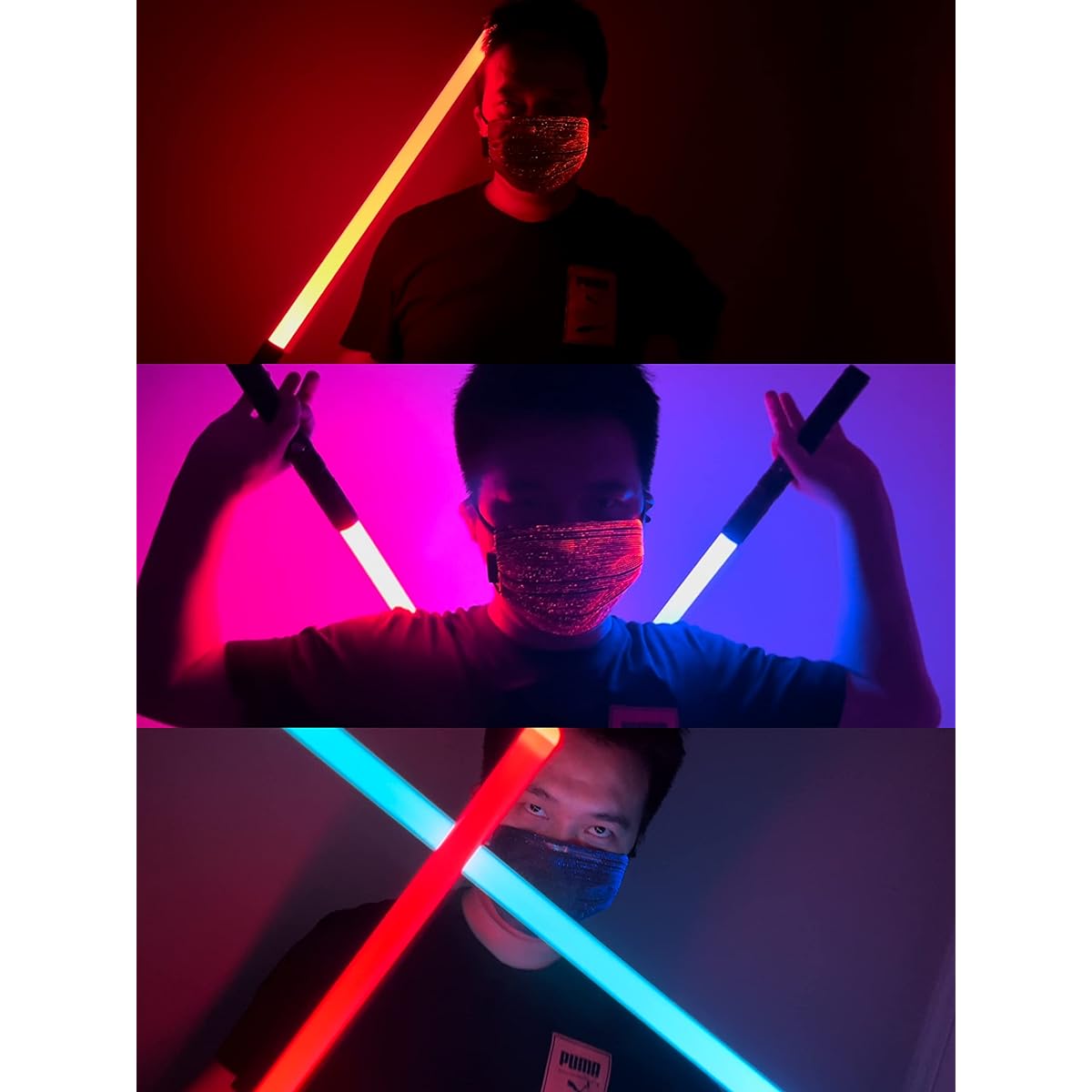 LED Lightsaber, Rechargeable, 14 Colors, Combineable, Glowing Sword, Cosplay, Color Change, TIKTOK, Photo Props, Glowing Sword, Glowing Toy, Birthday Gift, LED Party Goods