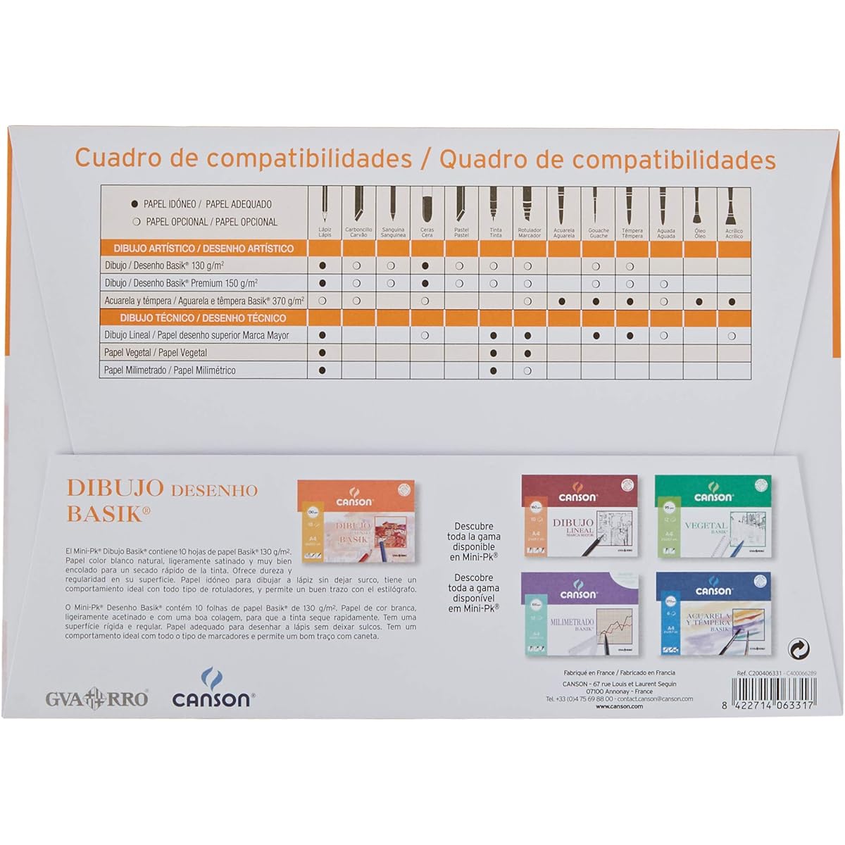 MINIPACK A4 10H LAMINAS BASIC 130GR LISA