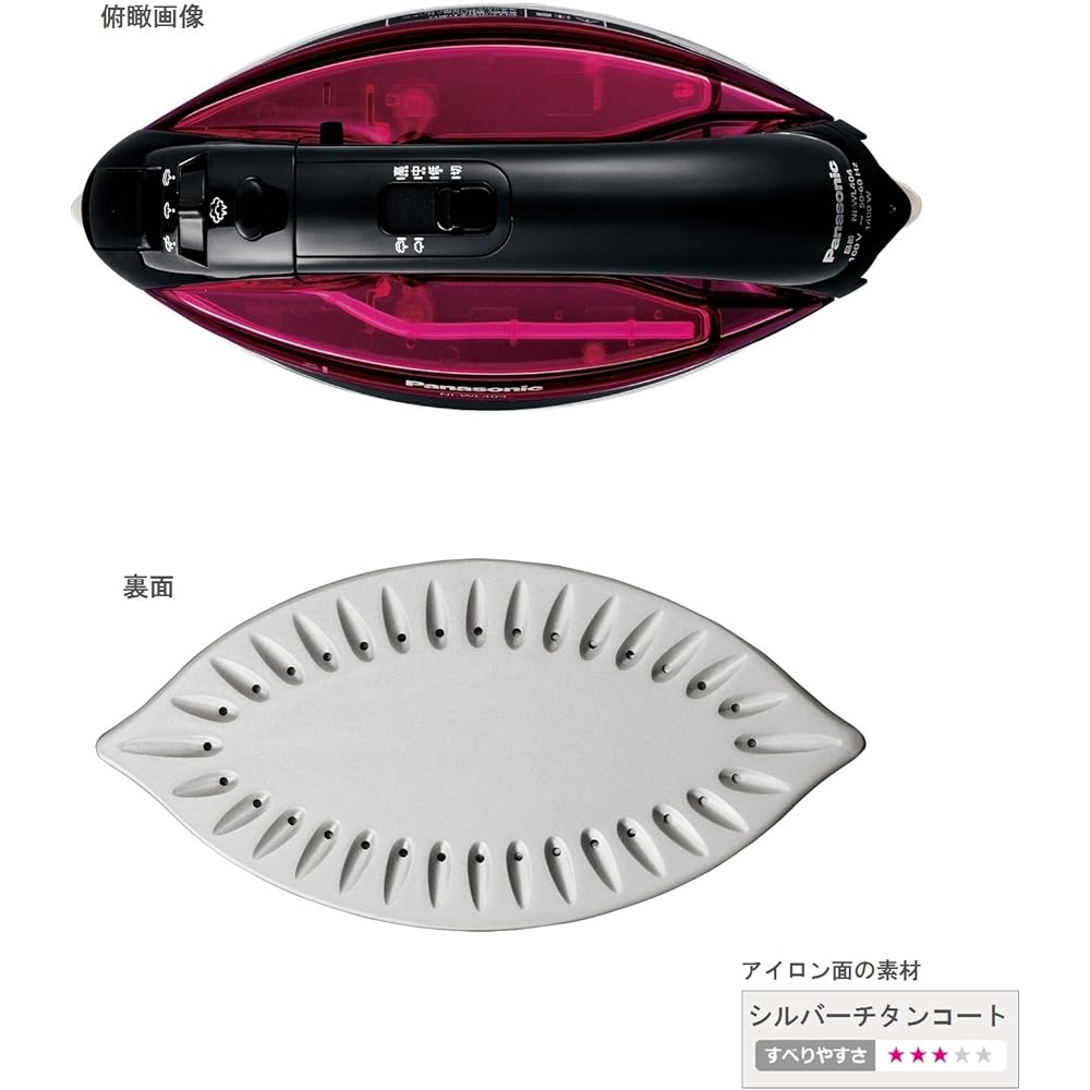 Panasonic Cordless Steam W Head Iron Pink NI-WL404-P