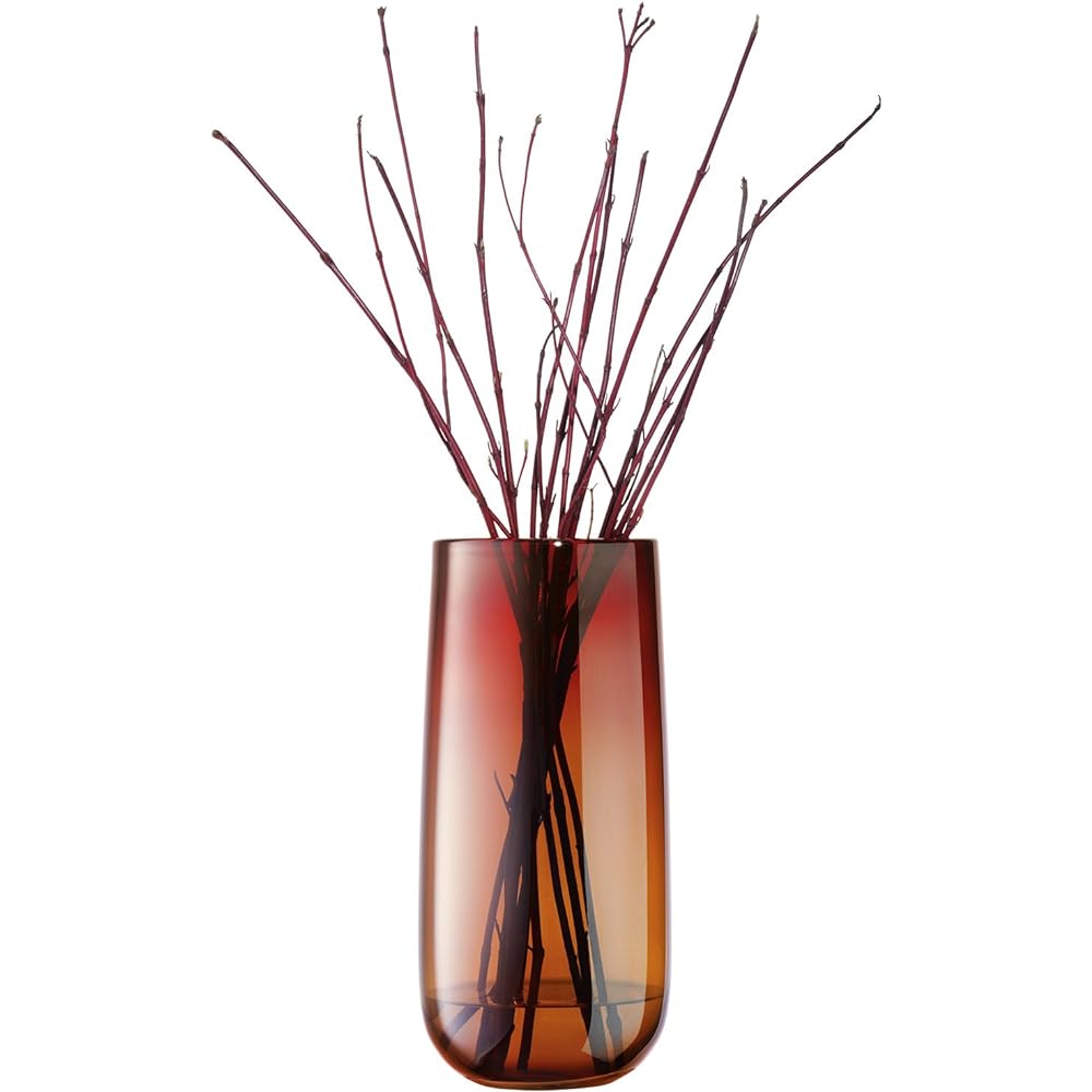LSA Flower Vase Orange Height 38cm FOREST G1057-38-173