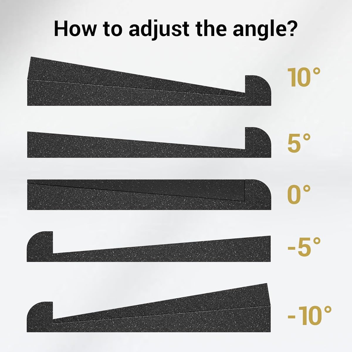 TONOR Speaker Insulation Pad Studio Monitor Acoustic Foam High Density Sound Insulation Panel Compatible with Most 6.5"-8" Speakers Adjustable Angle Anti-Vibration 10.75" x 13" x 1.8" Pack of 2