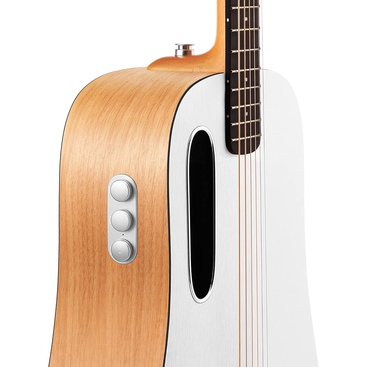 Acoustic electric guitar with BLUE LAVA Original effects, right 36 inch