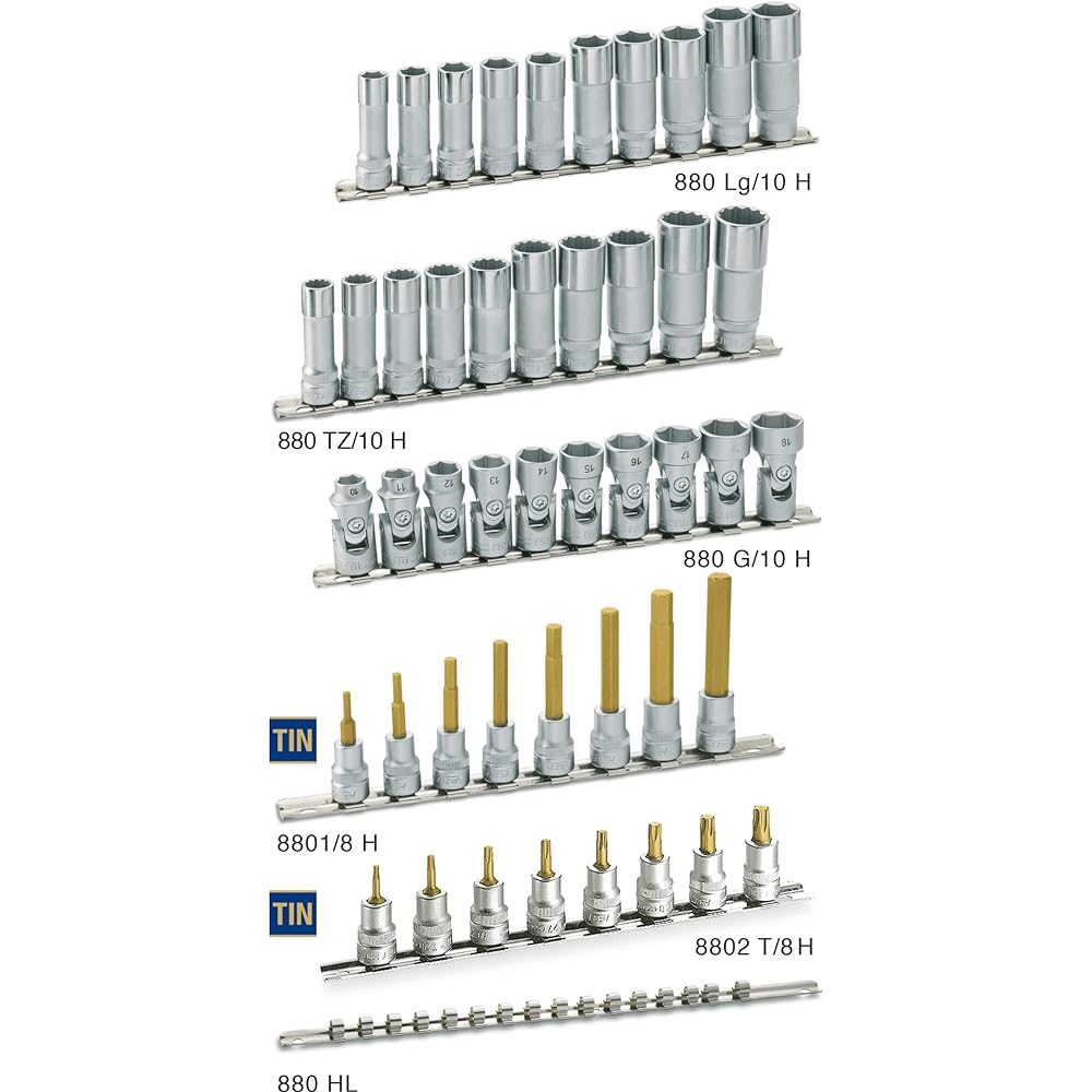 HAZET Torx Bit Socket Set, T15 – T50, 8 Piece Set [Regular Japanese Import Product] 8802T/8H