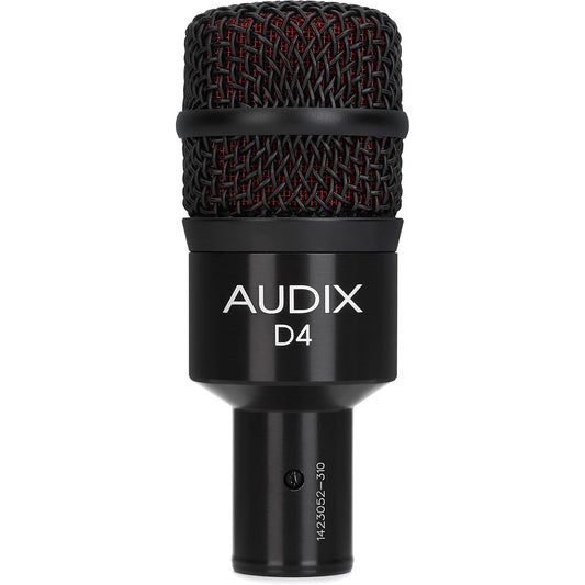 AUDIX Hypercardioid Dynamic Microphone for Musical Instruments D4 [Official Japanese Product]