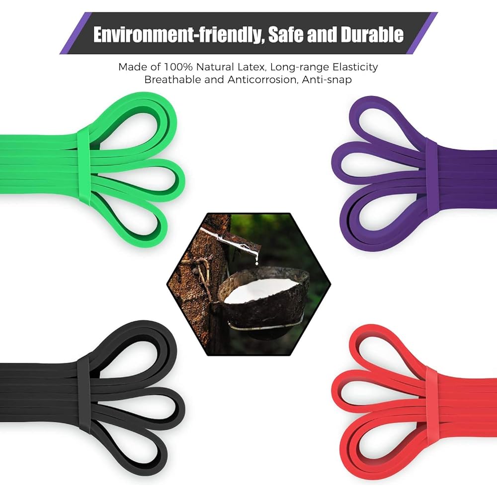 VEICK Training Tube Fitness Tube Exercise Band Natural Rubber Exercise Band Home Muscle Training