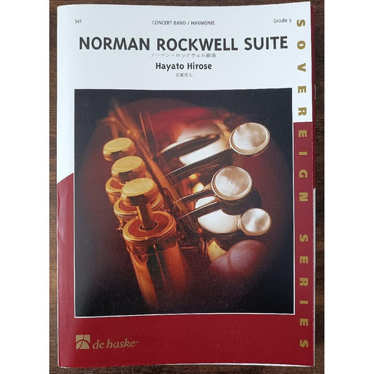 Wind Orchestra Score Hirose Hayato: Norman Rockwell Suite Listenable Score Parts Set