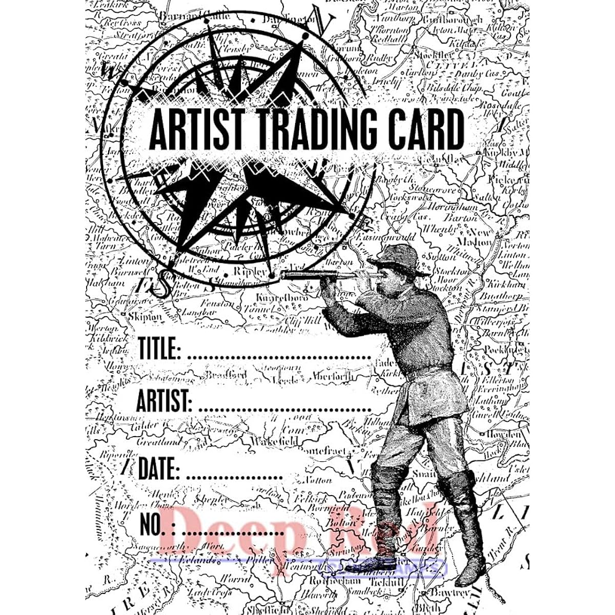 Deep Red Cling Stamp 3"X4" -ATC Explorer (parallel input product)