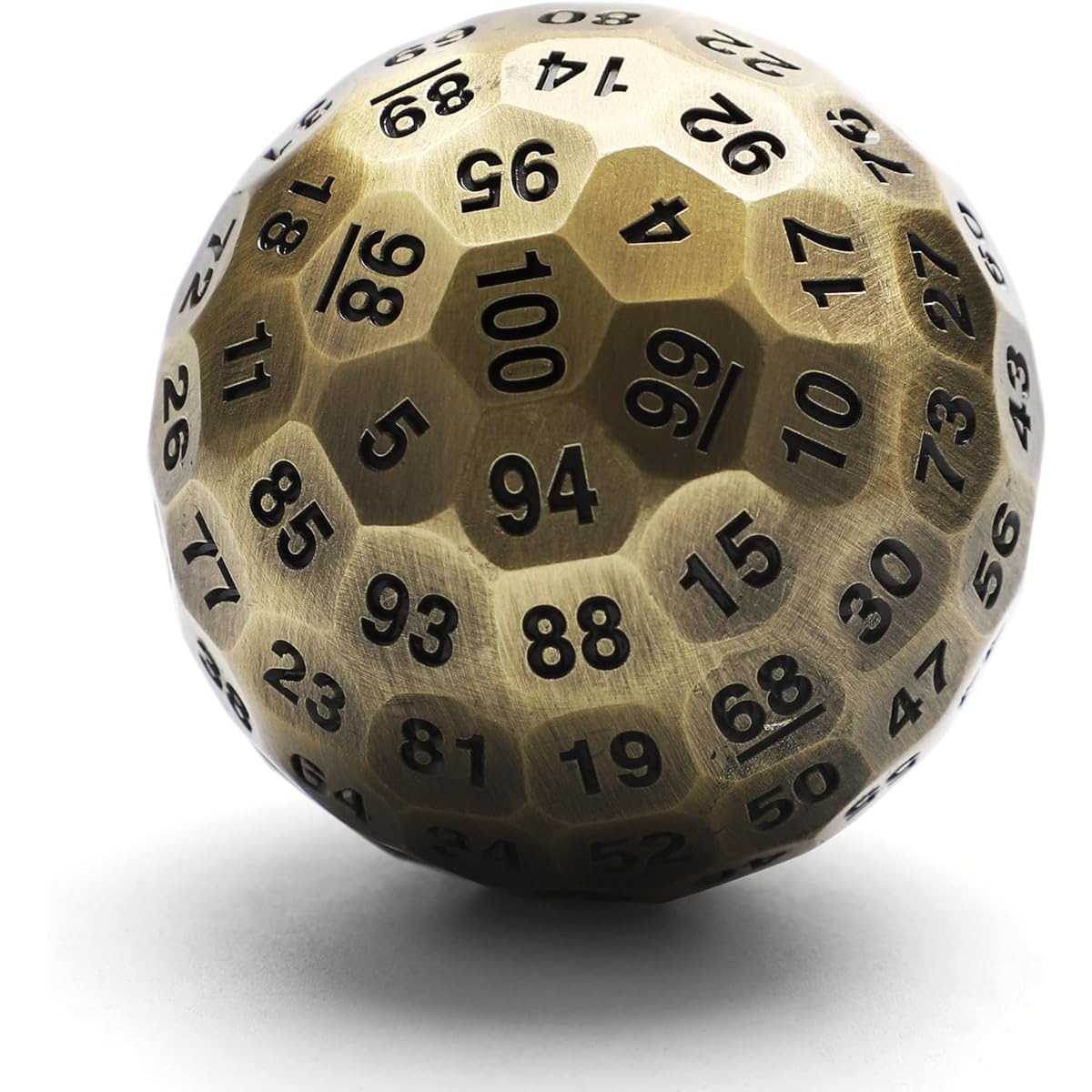 Metal D100 DND Dice Set Hollow 100 Side Large Polyhedral Dice Tabletop Role Playing Game Dungeons and Dragons DND D&D (D100-3)