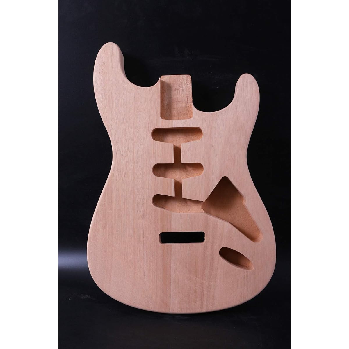 New Guitar Body Mahogany DIY Electric Guitar Replacement Strut Style SSS Unfinished