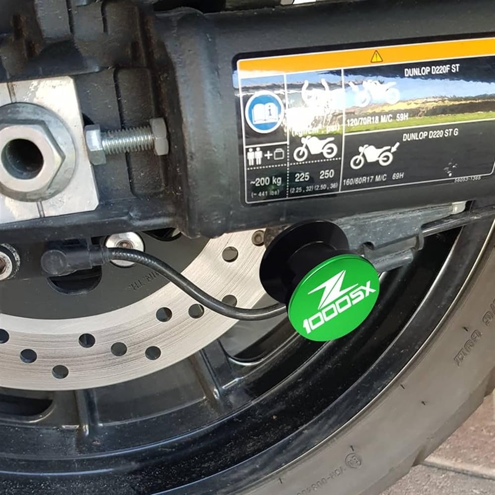 DOOREX M8 Motorcycle Accessories CNC Swingarm Spool Kawasaki Z1000SX Z1000 SX 2015-2021 8mm Slider Stand Screw Z1000sx Swingarm Slider Spool (Size: A Titanium)