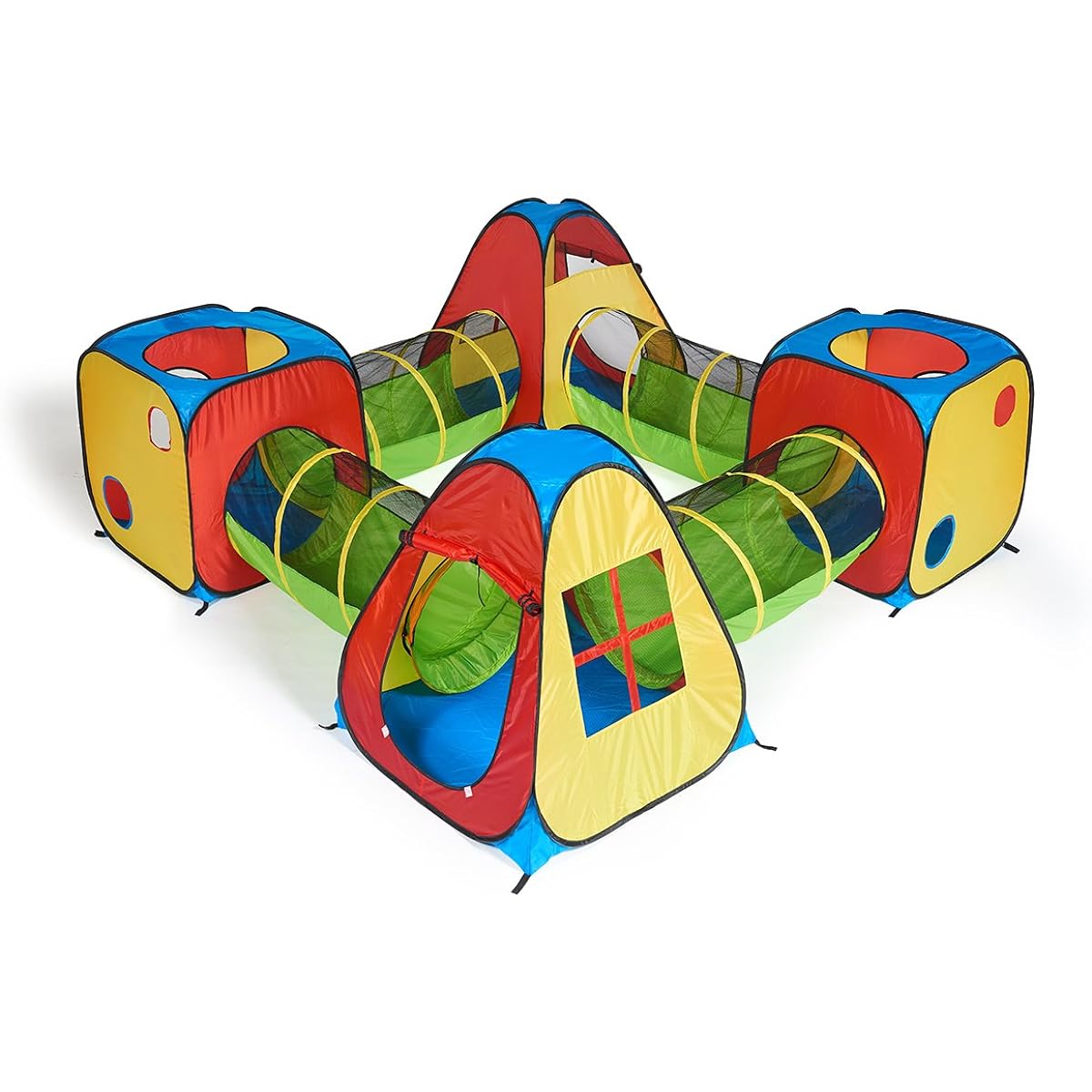 UTEX 8 Playground Equipment Ball House Hide and Seek 4 Tents 4 Tunnels Kids Outdoor Indoor Toys