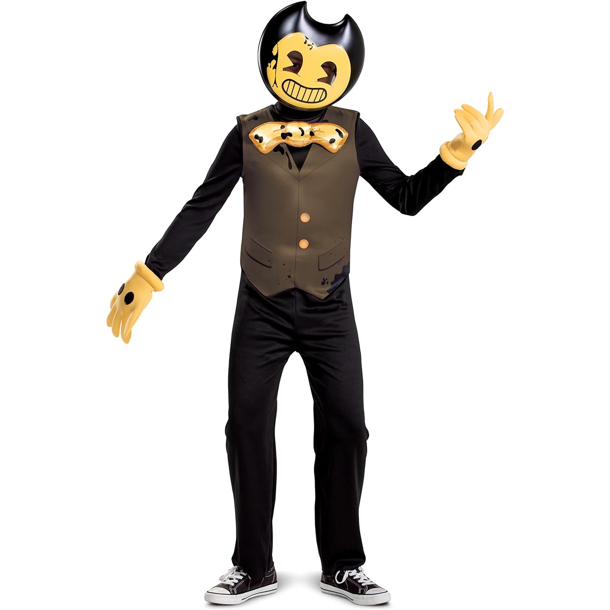 Disguise Boys Bendy Costume for Kids - Official Bendy and the Dark Revival Costume with MaskCostume