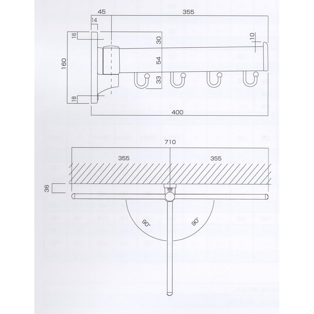 Kawaguchi Giken Free Arm FA-404-ST Hanging Hardware Stainless Steel Collar